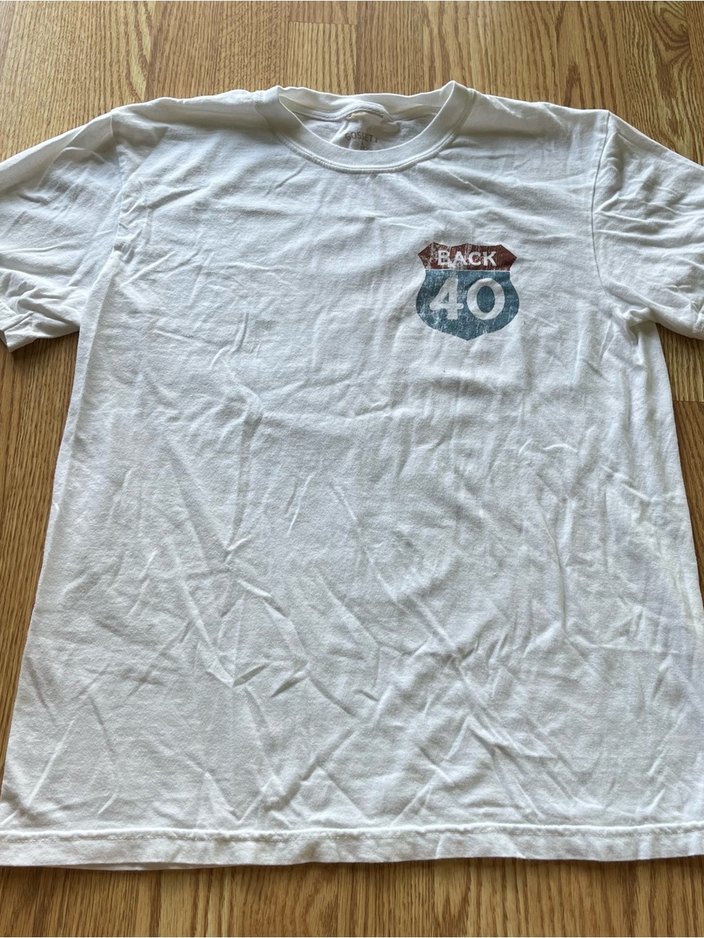 Dylan Gossett back 40 tour t-shirt